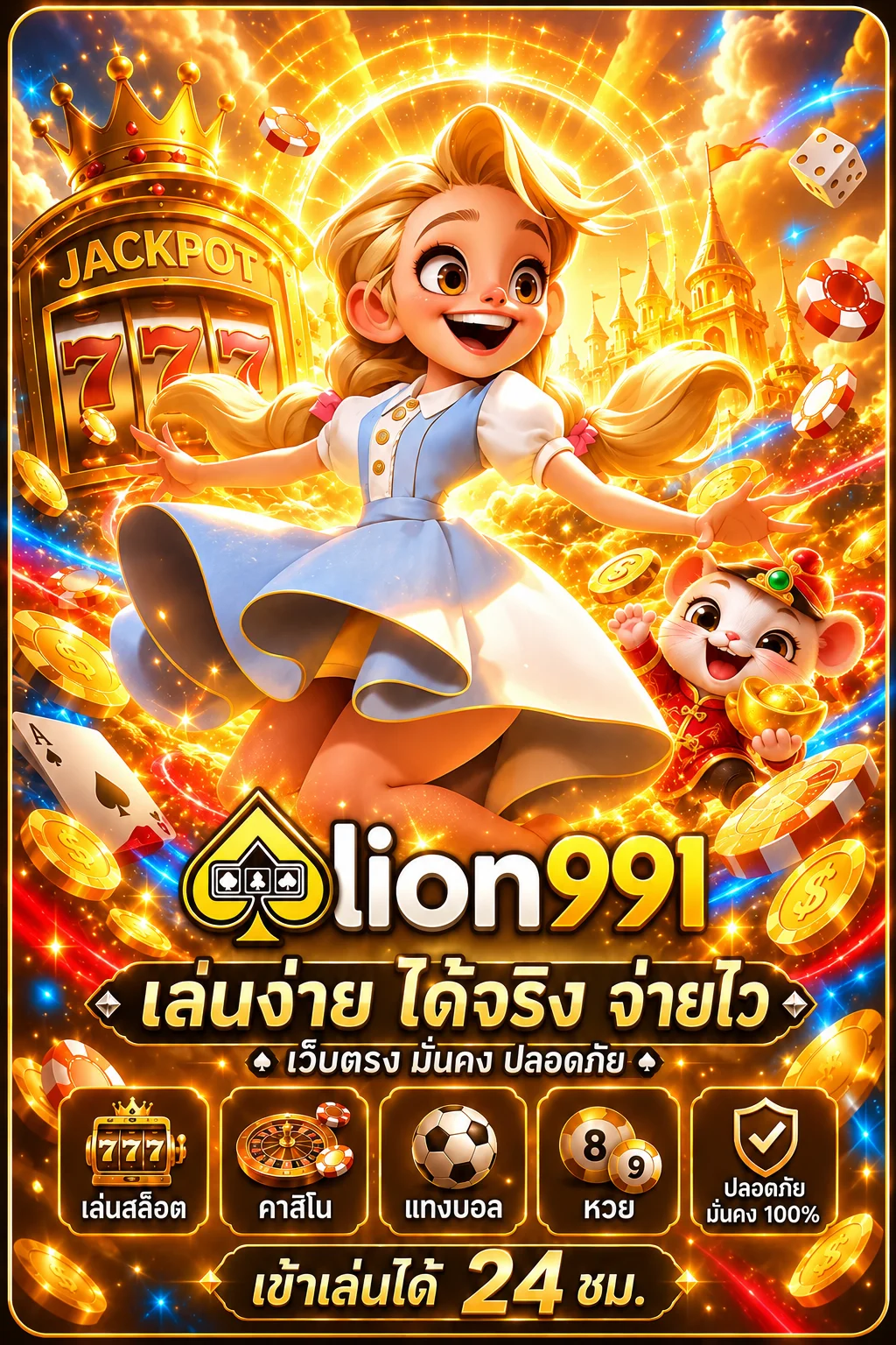 การ์ดทดลองเล่น AMB และค่ายเกมทางเลือกบน lion991